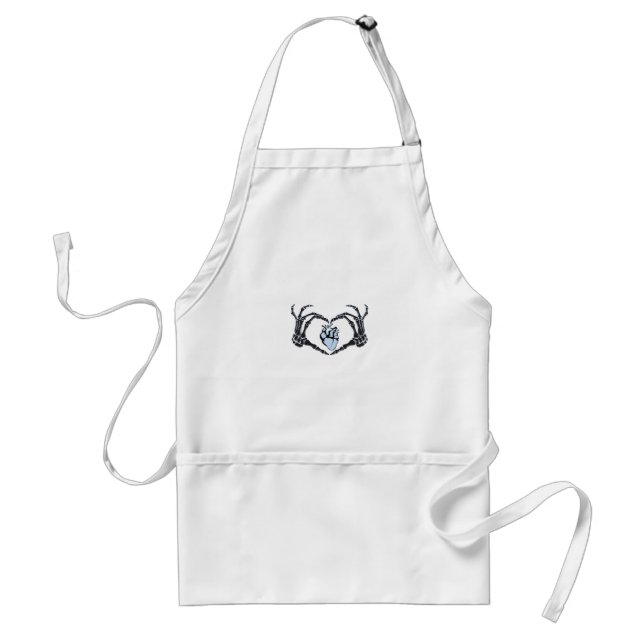Skeleton Heart Hands Classic Design For Halloween Standard Apron (Front)