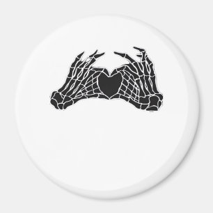 Skeleton Heart Hands - Classic Magnet