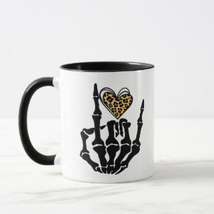 Skeleton Heart Hands Classic Mug