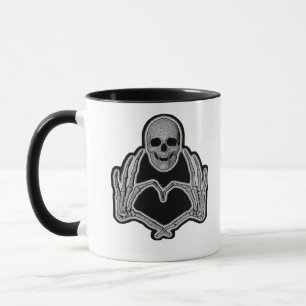 Skeleton Heart Hands Classic Mug
