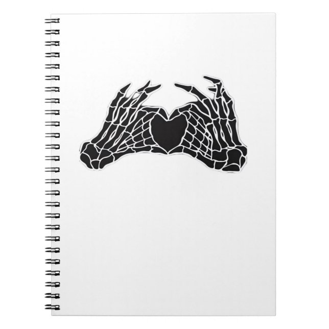 Skeleton Heart Hands - Classic Notebook (Front)