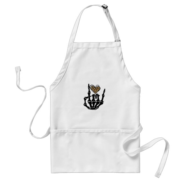 Skeleton Heart Hands Classic Standard Apron (Front)