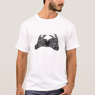 Skeleton Heart Hands - Classic T-Shirt