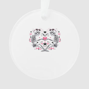 Skeleton Heart Hands Classic Viral Ornament