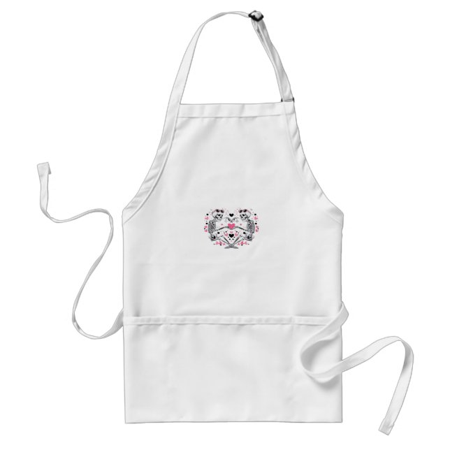 Skeleton Heart Hands Classic Viral Standard Apron (Front)