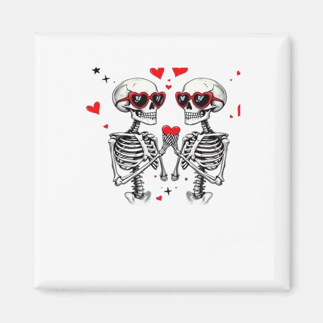 Skeleton Heart Hands For Trending Magnet (Front)