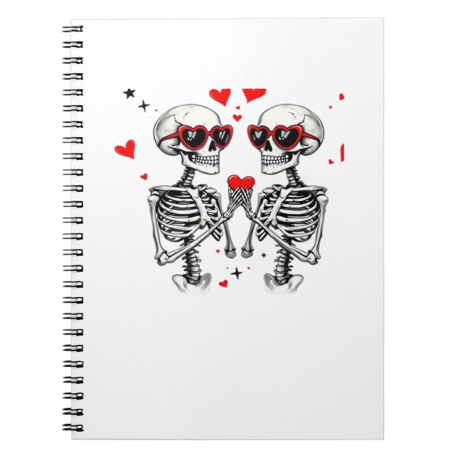Skeleton Heart Hands For Trending Notebook (Front)