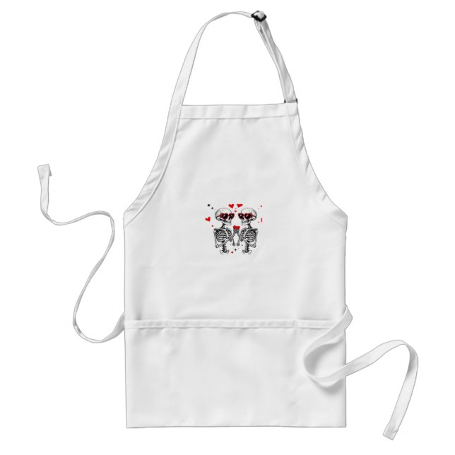 Skeleton Heart Hands For Trending Standard Apron (Front)