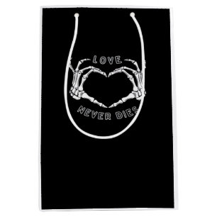 Skeleton Heart Hands Funny & Classic Medium Gift Bag