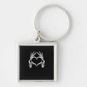 Skeleton Heart Hands - Halloween - Skeleton Hands  Key Ring
