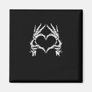 Skeleton Heart Hands - Halloween - Skeleton Hands Magnet