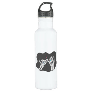 Skeleton Heart Hands  Promise 710 Ml Water Bottle
