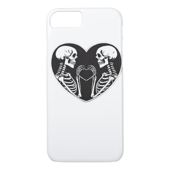 Skeleton Heart Hands Sign Halloween Costume Retro  Case-Mate iPhone Case (Back)