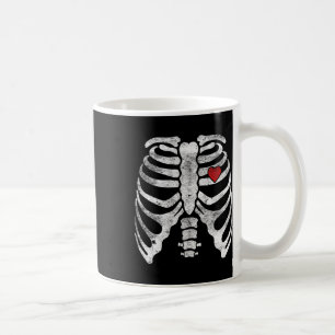Skeleton Heart Rib Cage X-ray Adult Kids Fun Hallo Coffee Mug