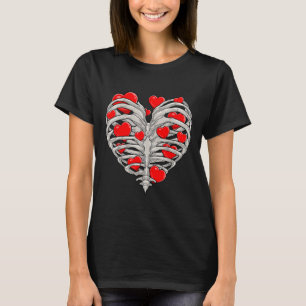 Skeleton Heart Rib Cage X Ray Adult Kids Funny Val T-Shirt