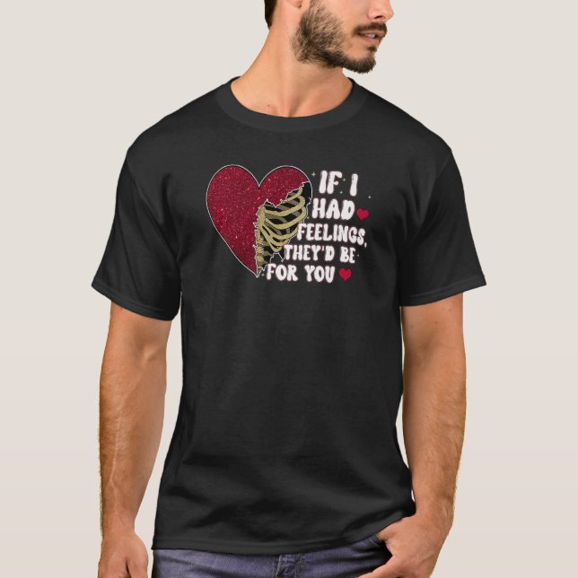 Skeleton Heart Rib Cage X Ray  Valentines Women Co T-Shirt (Front)