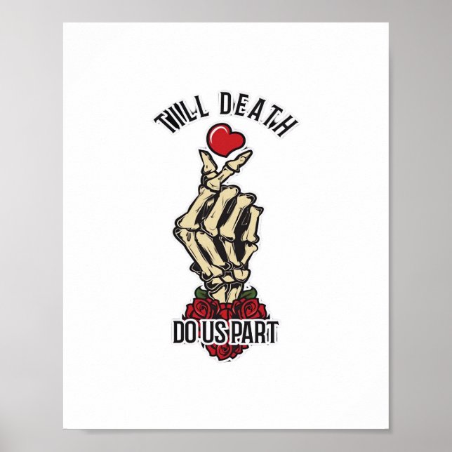 Skeleton Heart Till Death Do Us Part Poster (Front)