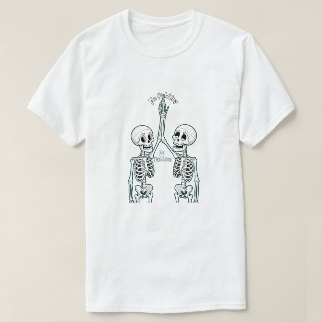 Skeleton High-Five T-Shirt (Design Front)