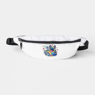 Skeleton Hugging a German Shepherd � Unique Gothic Bum Bags