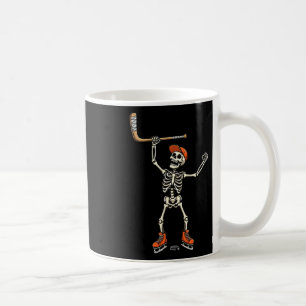 Skeleton Ice Hockey Costume Funny Halloween For Bo Coffee Mug
