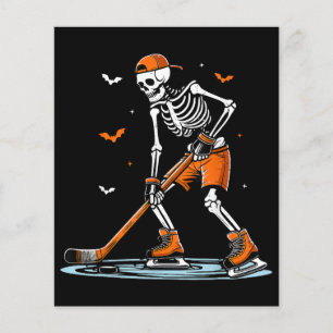 Skeleton Ice Hockey Halloween Boys Funny Halloween