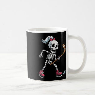 Skeleton Ice Hockey Halloween Costume Funny Women Coffee Mug