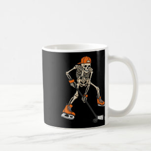 Skeleton Ice Hockey Halloween Costume Gift For Men Coffee Mug
