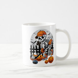 Skeleton Ice Hockey Halloween Costume Men Boys Kid Coffee Mug