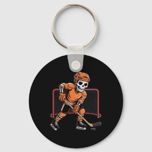 Skeleton Ice Hockey Halloween Costume Men Boys Kid Key Ring