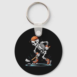 Skeleton Ice Hockey Halloween Costume Men Boys Kid Key Ring