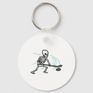 Skeleton Ice Hockey Halloween Costume Men Boys Kid Key Ring