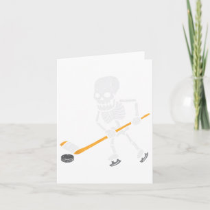 Skeleton Ice Hockey Halloween Costume Spor Men Boy Card
