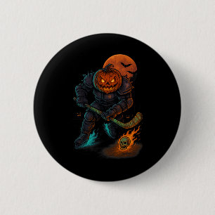 Skeleton Ice Hockey Halloween Sport Costume Men Bo 6 Cm Round Badge