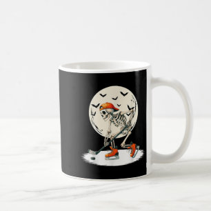 Skeleton Ice Hockey Moon Halloween Men Boys Kids Coffee Mug