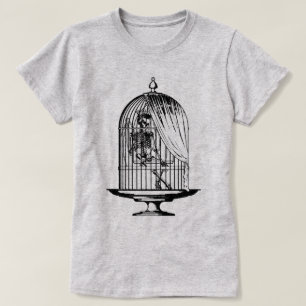 Skeleton in a Birdcage T-Shirt