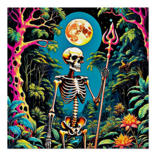 Skeleton in Foliage 5 Poster