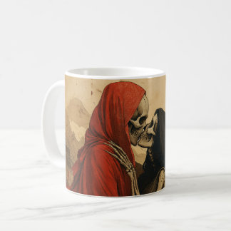 Skeleton in Love - Vintage dark Art Coffee Mug