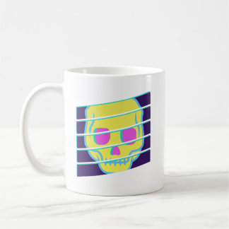 "Skeleton in The Window" (Retro) Coffee Mug