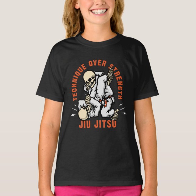Skeleton Jiu Jitsu T-Shirt (Front)