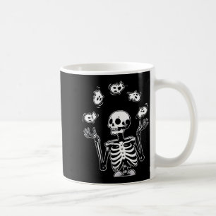 Skeleton Juggling Ghosts Funny Halloween Costume Coffee Mug