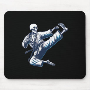 Skeleton Karate Kick Martial Arts Kickboxing Mma F Mouse Pad