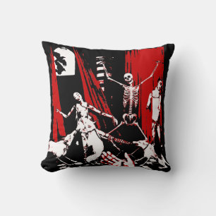 Skeleton Key Pillow - Red