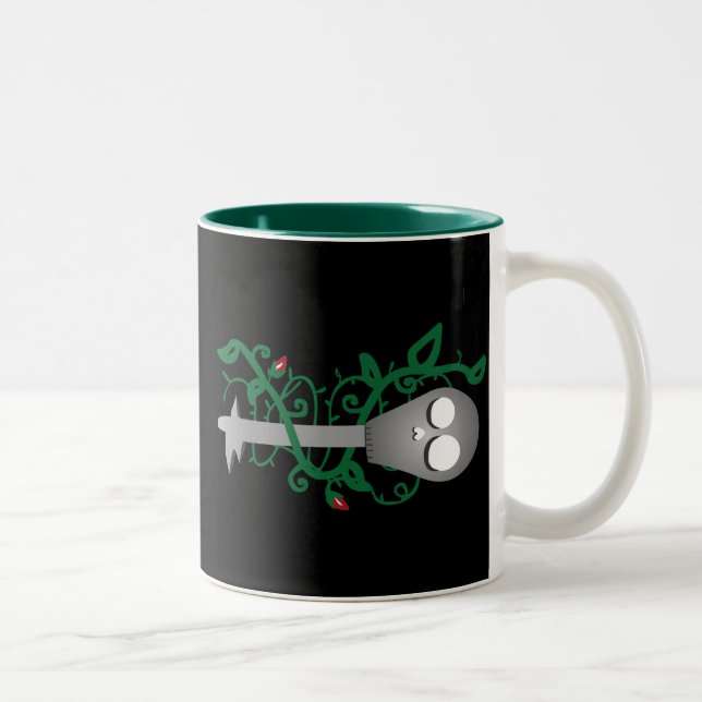 Skeleton Key Two-Tone Coffee Mug (Right)