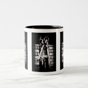 Skeleton Keys and Brick Wall Two-Tone Coffee Mug