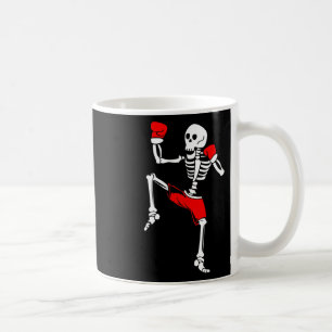 Skeleton Kickboxing Fighter Muay Thai Coffee Mug