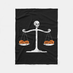 Skeleton Lawyer Halloween Sarcastic Law Student Ha Fleece Blanket