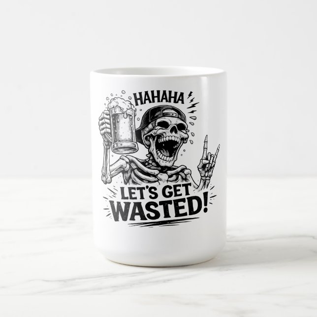 Skeleton: Let’s Get Wasted Coffee Mug (Center)