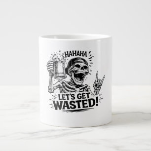 Skeleton: Let’s Get Wasted Large Coffee Mug