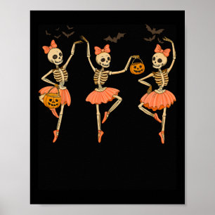 Skeleton Llet Positions Poster