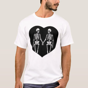 Skeleton Lovers Heart T-Shirt